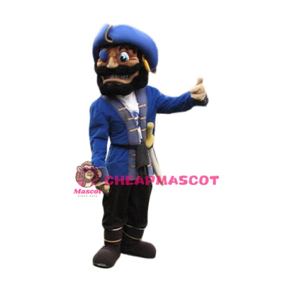 Superb Realistic Pirate Mascot Costume