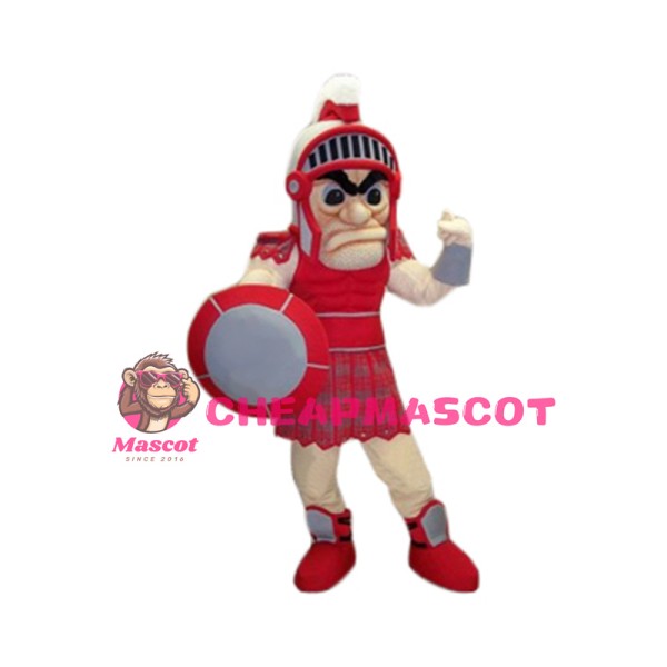 Red Lightweight Spartan Mascot Costume