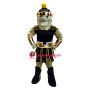 Friendly Lightweight Black Spartan Mascot Costume