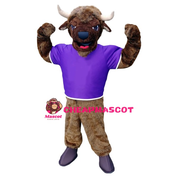 Power Lightweight Buffalo Mascot Costume