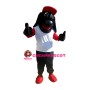 Sport Lightweight Black Dog Mascot Costume