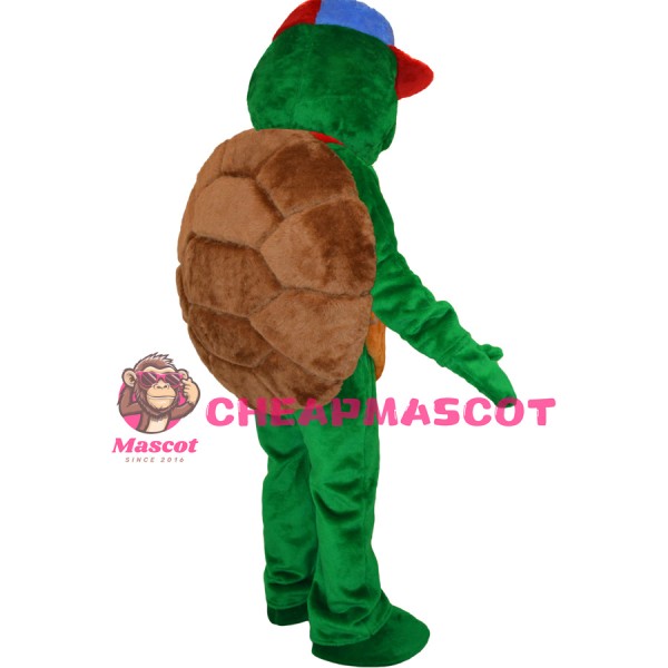 Friendly Realistic Turtle Mascot Costume