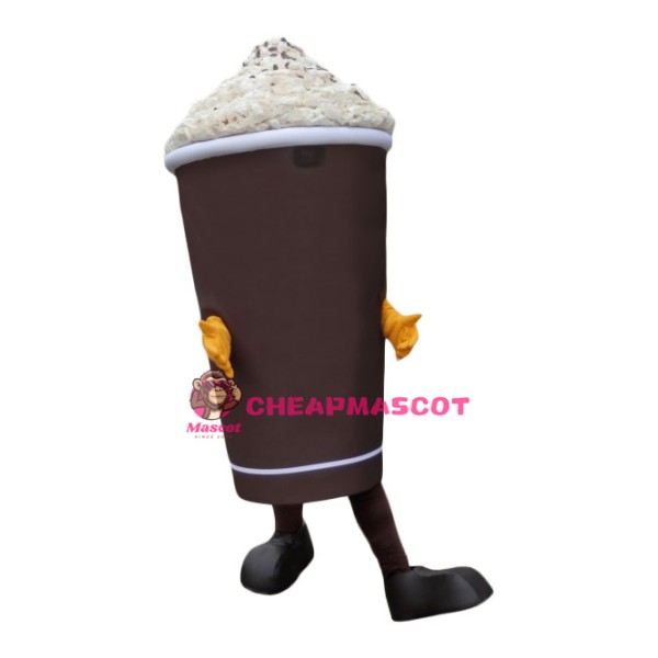 Chocolate Drinking Cup Mascot Costume