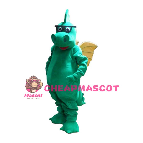 Lovely Green Dragon Mascot Costume