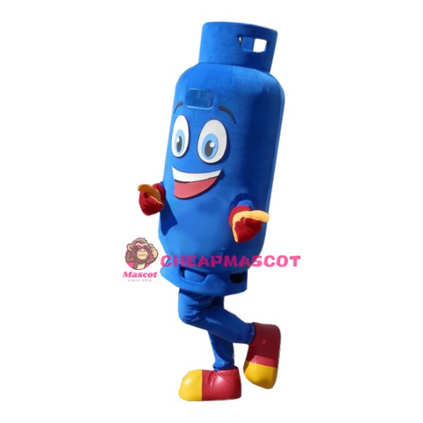 Blue Gas Tank Mascot Costume