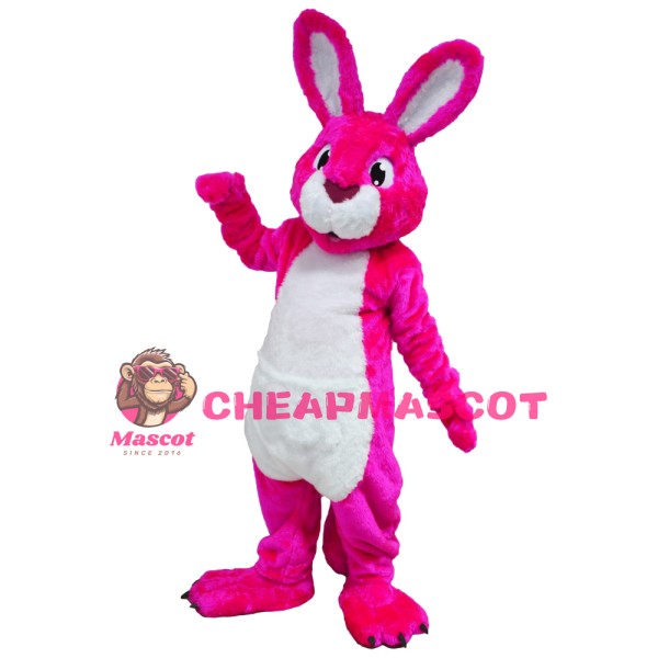 Pink & White Rabiit Mascot Costume