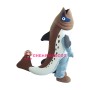 Superb Brown White Fish Mascot Costume