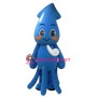 Friendly Blue Squid Mascot Costume