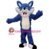 Blue Lightweight Wolf Mascot Costume