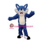 Blue Lightweight Wolf Mascot Costume