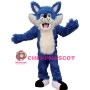 Blue Lightweight Wolf Mascot Costume