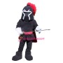 Black & Red Lightweight Warrior Mascot Costume