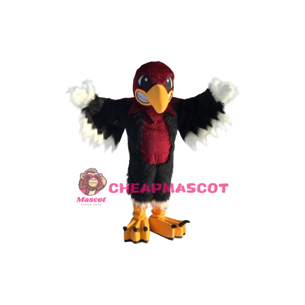 Red & Black Eagle Mascot Costume