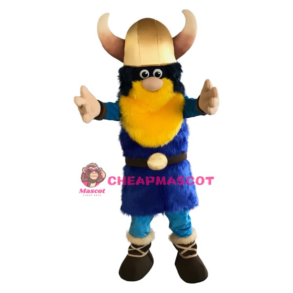 Friendly Realistic Viking Mascot Costume
