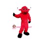 Friendly Red Bull Mascot Costume
