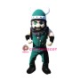 Green Suit Viking Mascot Costume