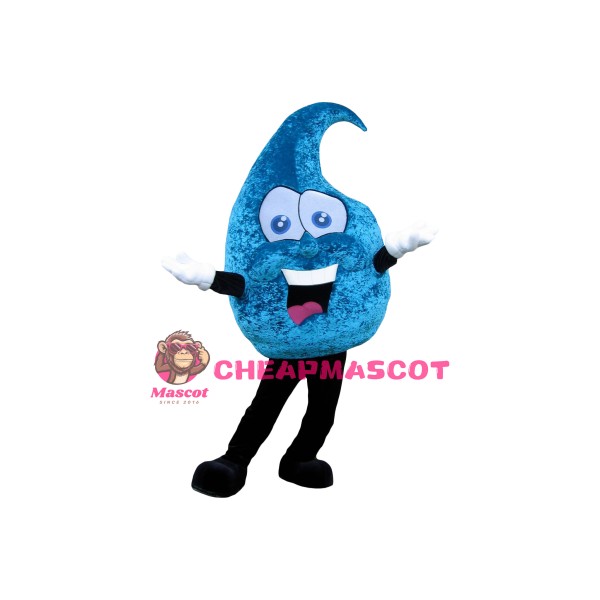 Friendly Water Drop Mascot Costume