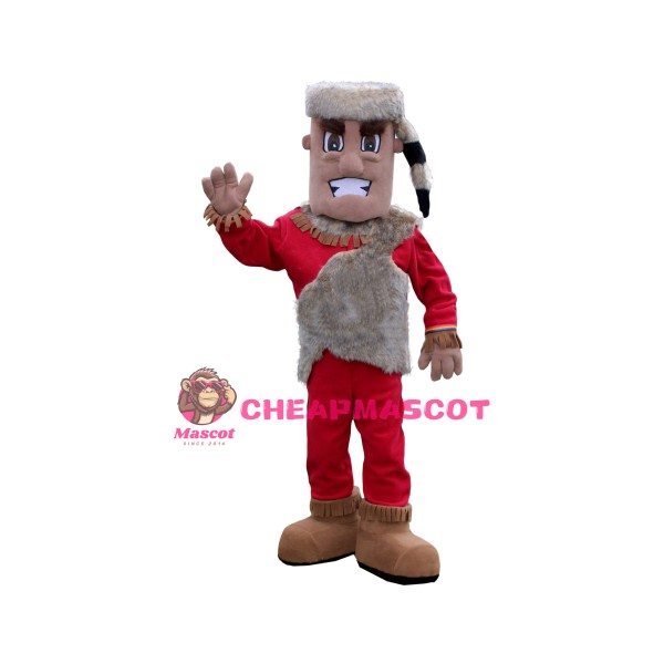 Friendly Realistic Indian Mascot Costume