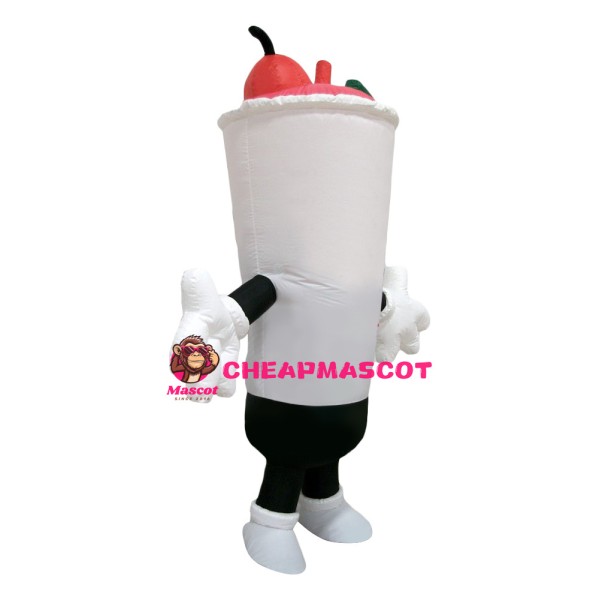 Cherry Limeade Drink Mascot Costume