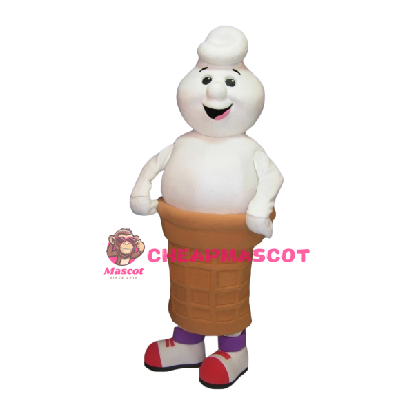 Friendly Lightweight Ice Cream Mascot Costume