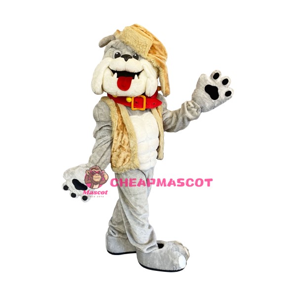 Friendly Lightweight Bulldog Mascot Costume