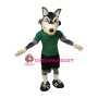 Power Sport Realistic Wolf Mascot Costume