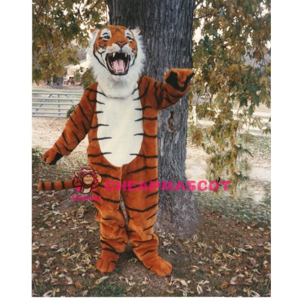 Superb Fierce Realistic Tiger Mascot Costume