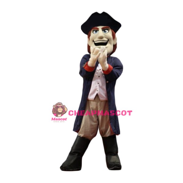 Happy Lightweight Patriot Mascot Costume