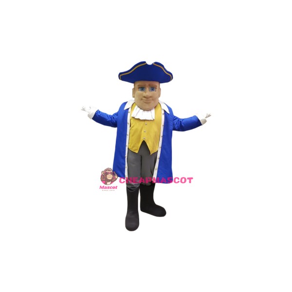 Superb Friendly Patriot Mascot Costume