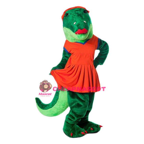 Sport Female Alligator Mascot Costume