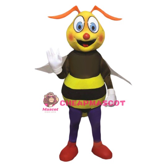 Friendly Realistic Lightweight Bee Mascot Costume