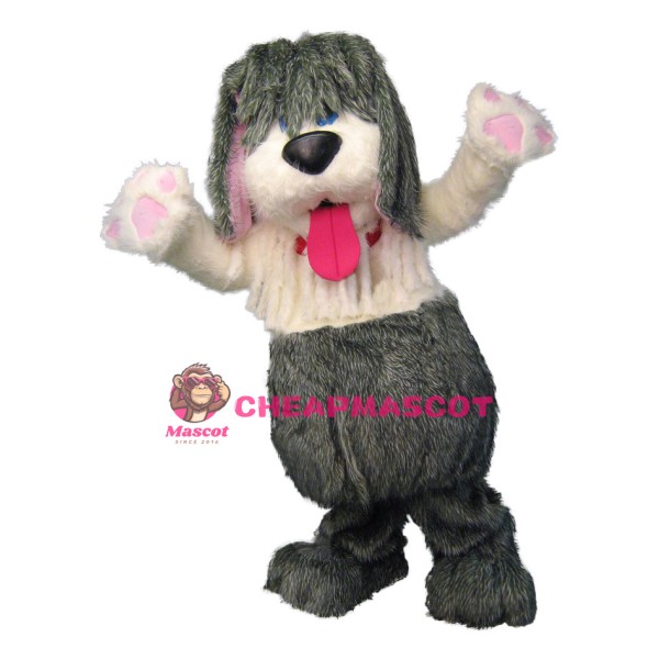 Friendly Plush Dog Mascot Costume