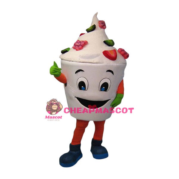 Superb Happy Lightweight Ice Cream Mascot Costume