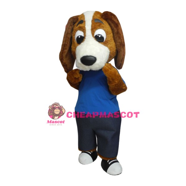 Friendly Beagle Dog Mascot Costume