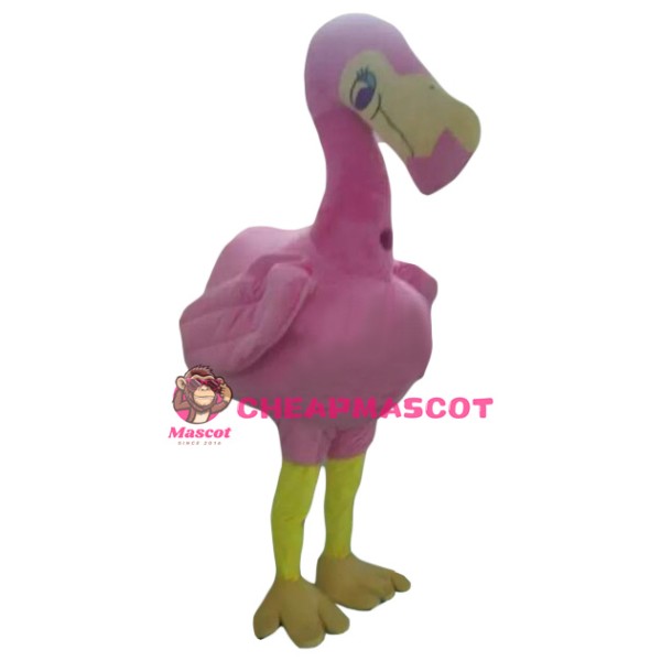 Superb Pink Flamingo Mascot Costume