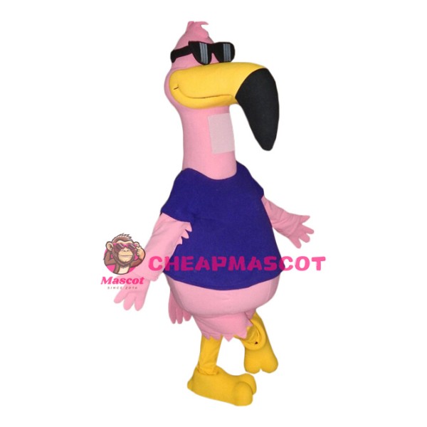 Superb Flamingo Mascot Costume