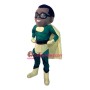 Muscular African American Hero Mascot Costume