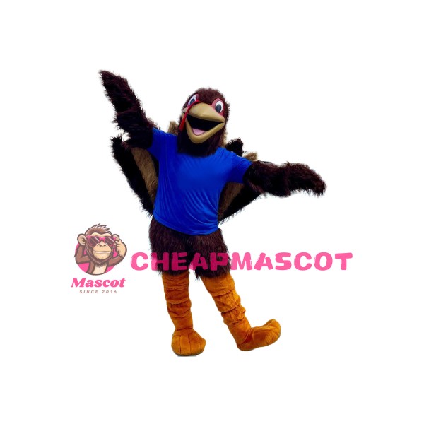 Friendly Realistic Turkey Mascot Costume