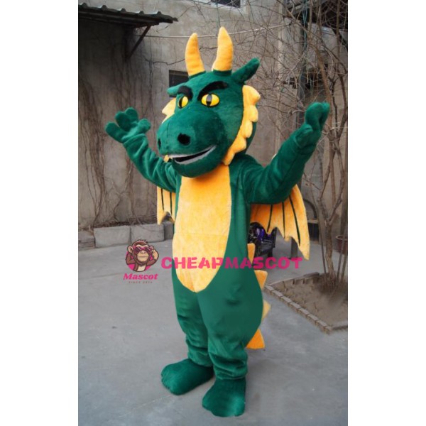 Affordable Lightweight Green Dragon Mascot Costume