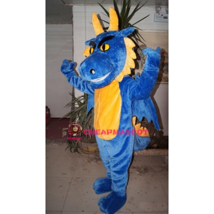 Affordable Blue Dragon Mascot Costume