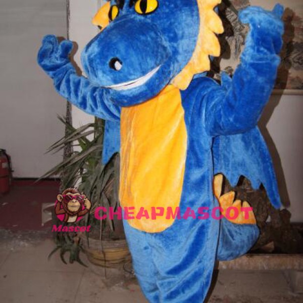 Affordable Blue Dragon Mascot Costume