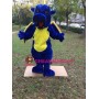 Fierce Lightweight Blue Dragon Mascot Costume