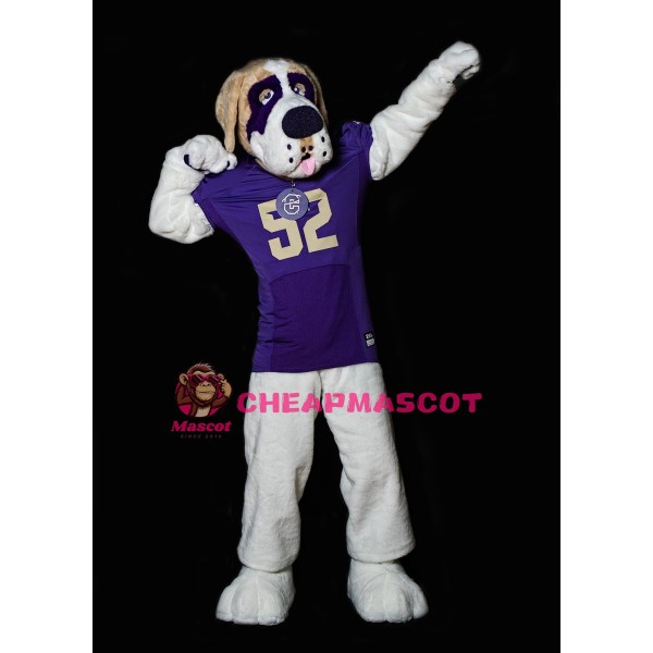 Sport Bernard Dog Mascot Costume