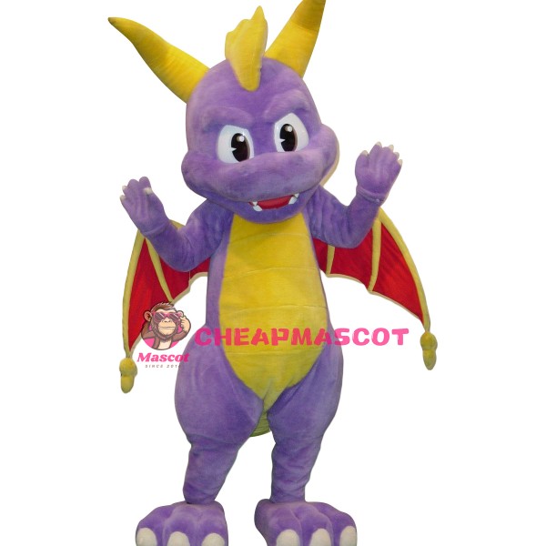 Lovely Purple Dragon Mascot Costume