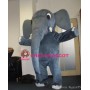 Friendly Realistic Elephant Mascot Costume
