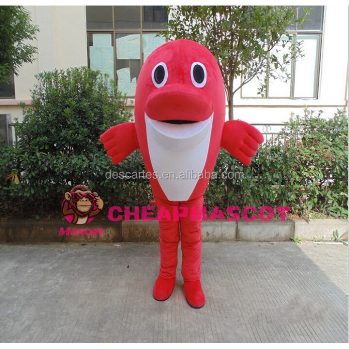 Affordable Red Fish Mascot Costume