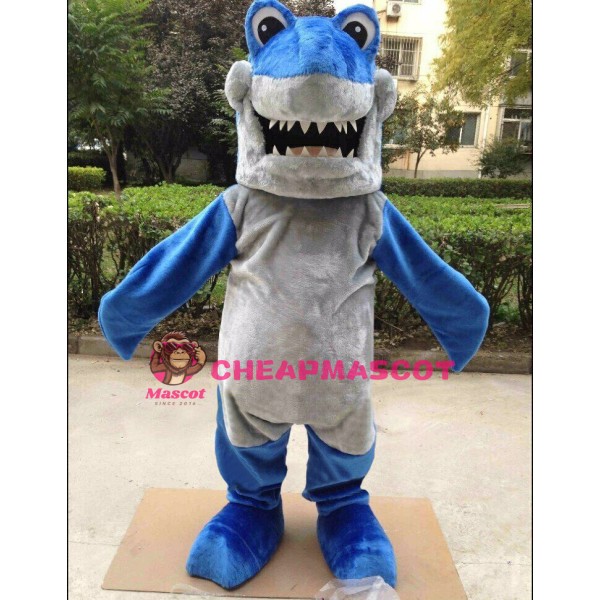 Realistic Lightweight Blue Shark Mascot Costume