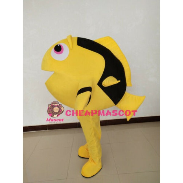 Affordable Yellow Fish Mascot Costume