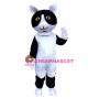 Affordable Black White Cat Mascot Costume