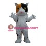 Affordable Brown White Cat Mascot Costume